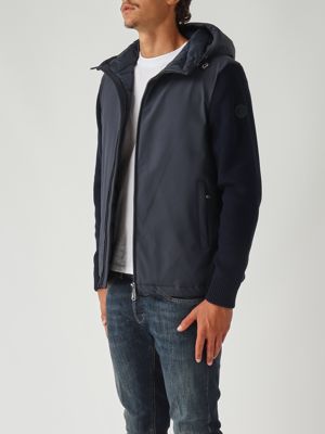 3. Giacca uomo in nylon e maglia Blu