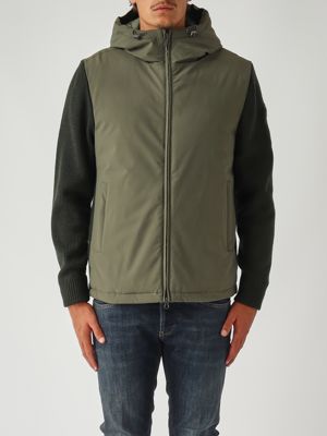 Veste en nylon et tricot pour hommes Militaire Colmar