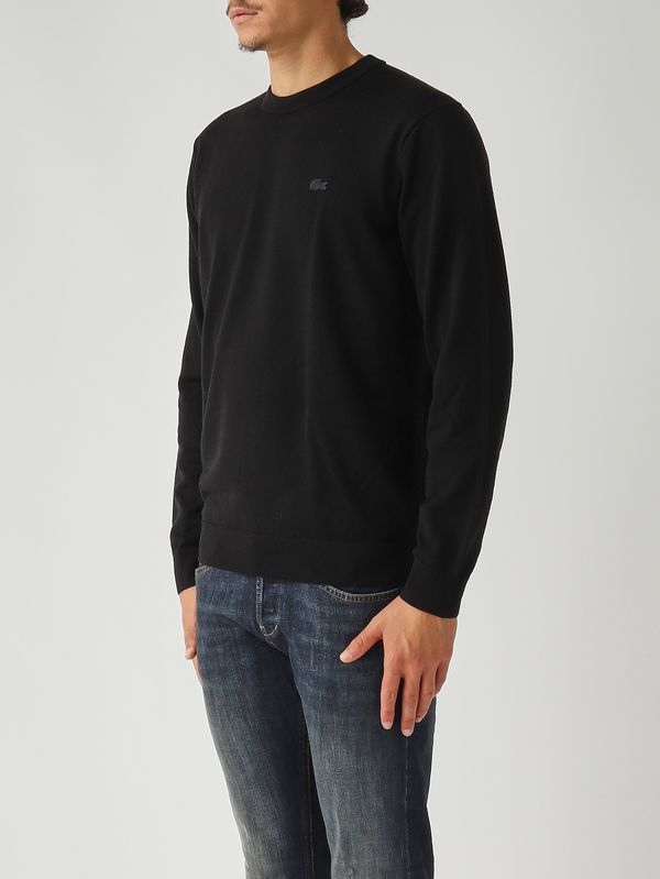3. Jersey de hombre en lana merino Negro Lacoste ah1969