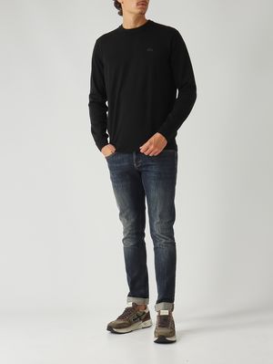 2. Jersey de hombre en lana merino Negro