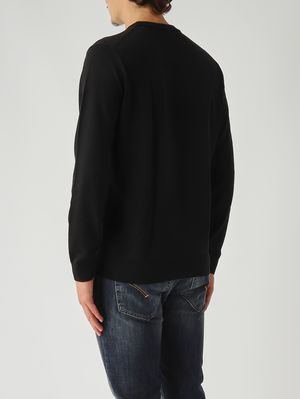 4. Jersey de hombre en lana merino Negro