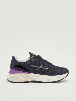 Premiata Beth 5603 leather sneakers with suede details for