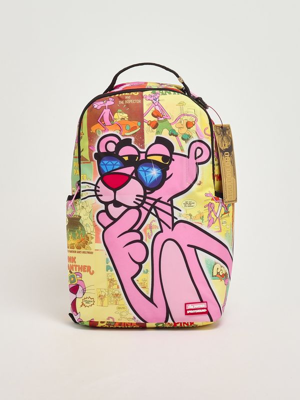 1. Girl's faux leather backpack Pink-Yellow Sprayground 910b7005nsz