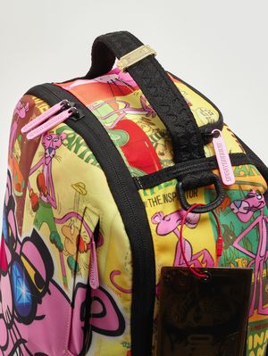 5. Girl's faux leather backpack Pink-Yellow