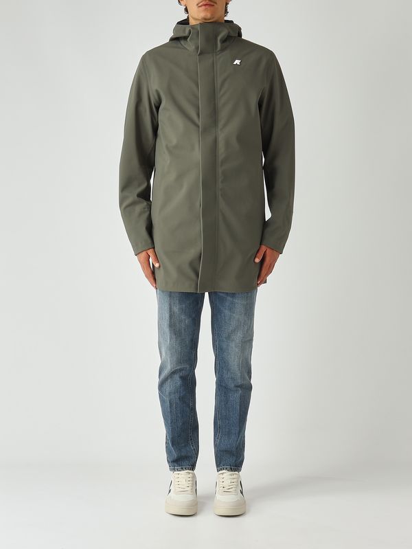 1. Veste homme Marlyn Bonded en tissu stretch imperméable Militaire K-Way k7126uw