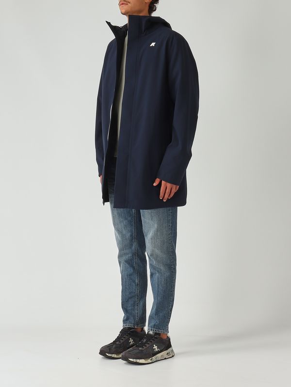 3. Veste homme Marlyn Bonded en tissu stretch imperméable Marine K-Way k7126uw