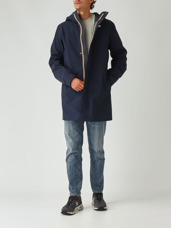 2. Veste homme Marlyn Bonded en tissu stretch imperméable Marine K-Way k7126uw