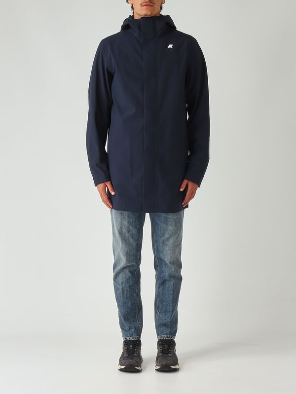 1. Veste homme Marlyn Bonded en tissu stretch imperméable Marine K-Way k7126uw