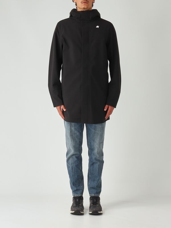 1. Veste homme Marlyn Bonded en tissu stretch imperméable Noir K-Way k7126uw