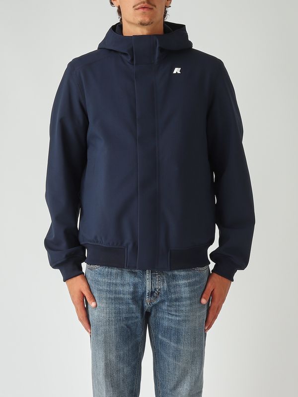 1. Veste homme Joachim Bonded en tissu stretch imperméable Marine K-Way k3135kw