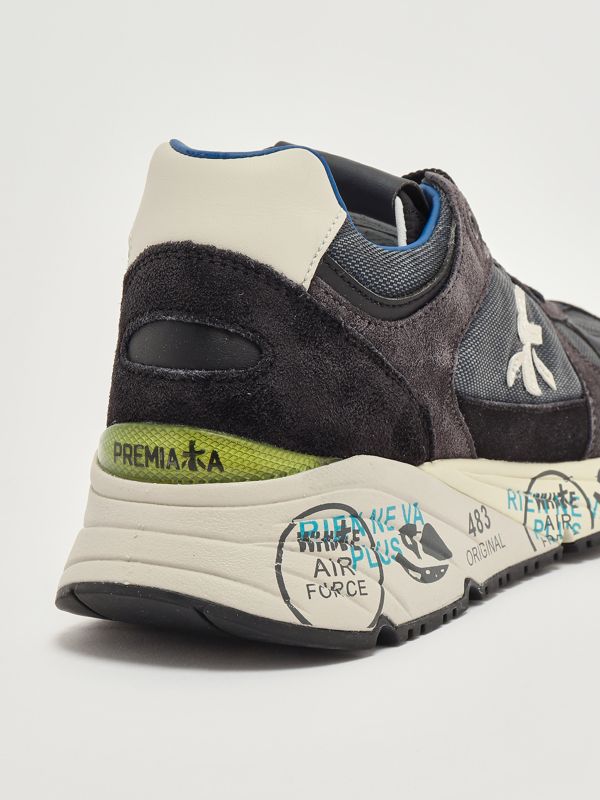 5. Mase 7819 suede and nylon sneakers for men Navy Premiata mas07819
