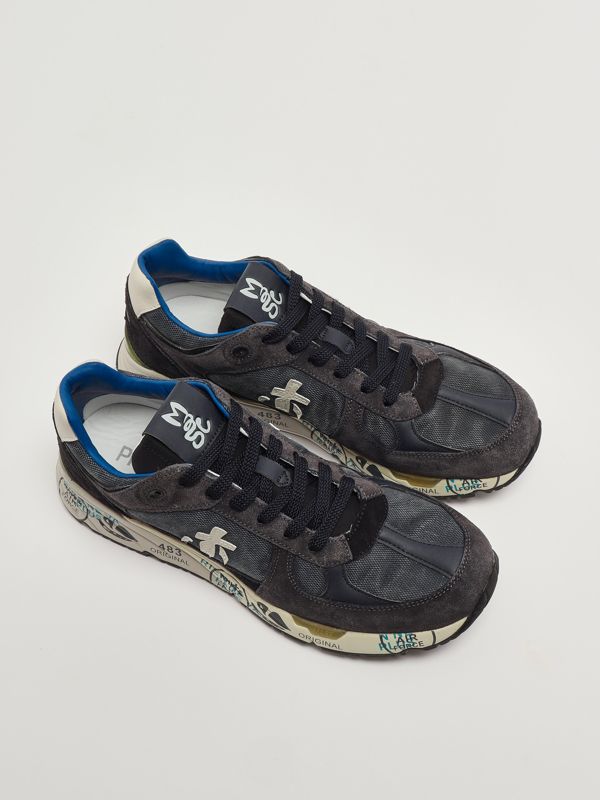2. Mase 7819 suede and nylon sneakers for men Navy Premiata mas07819