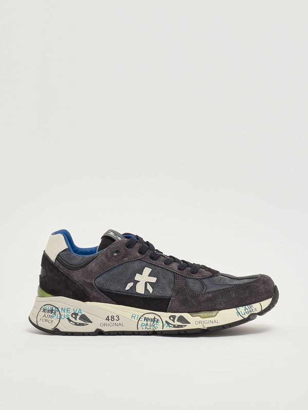 1. Mase 7819 suede and nylon sneakers for men Navy Premiata mas07819