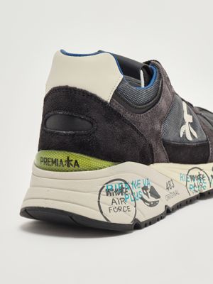 5. Mase 7819 suede and nylon sneakers for men Navy