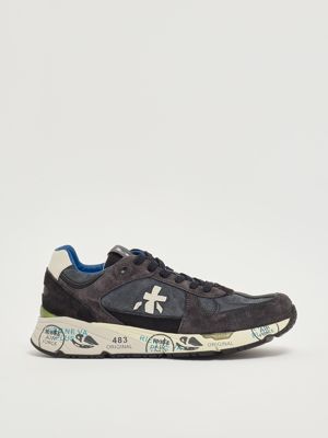 Mase 7819 suede and nylon sneakers for men Navy Premiata