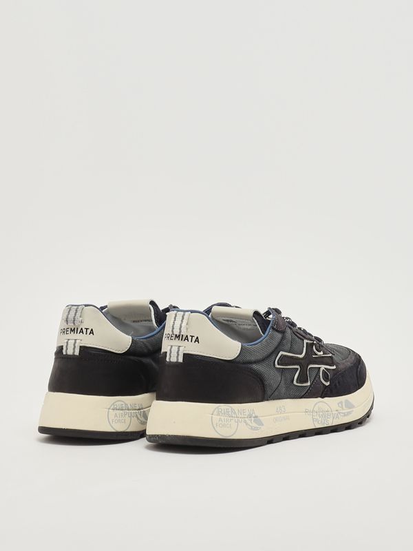 6. Nous 7726 suede and nylon sneakers for men Navy Premiata nou07726