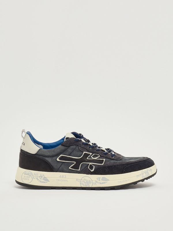 1. Nous 7726 suede and nylon sneakers for men Navy Premiata nou07726