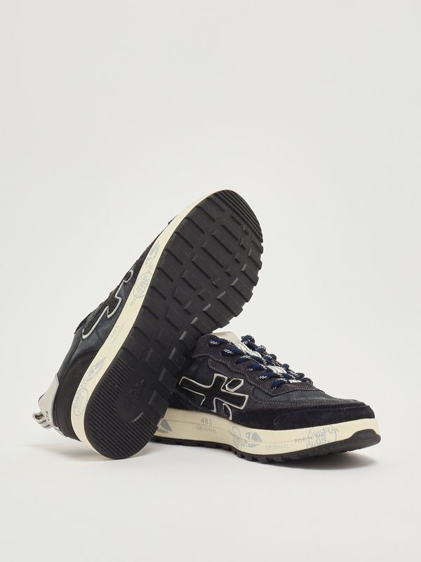 7. Nous 7726 suede and nylon sneakers for men Navy Premiata nou07726