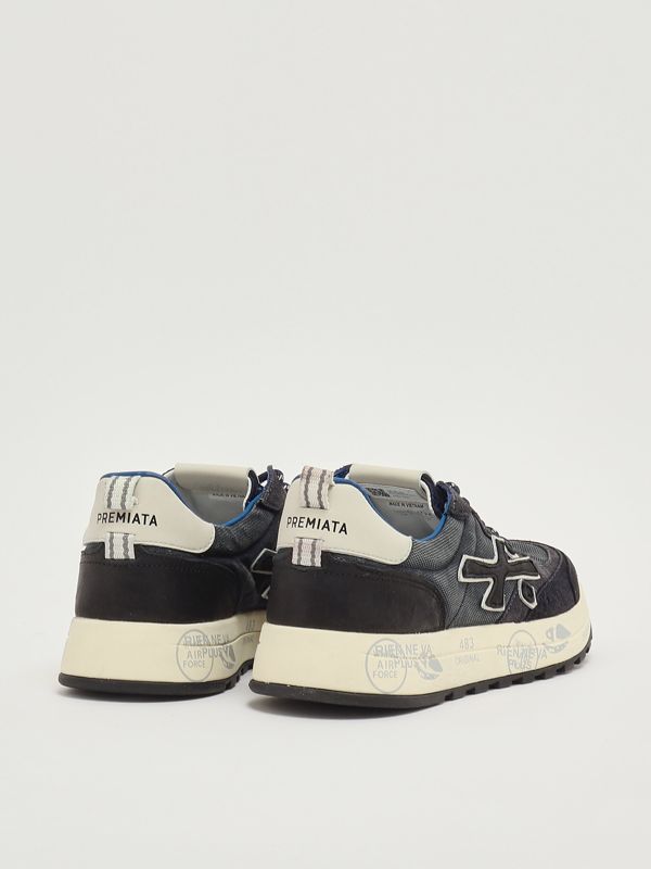 5. Nous 7726 suede and nylon sneakers for men Navy Premiata nou07726