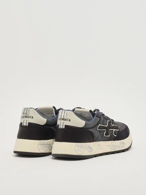 6. Nous 7726 suede and nylon sneakers for men Navy