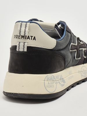 10. Nous 7726 suede and nylon sneakers for men Navy