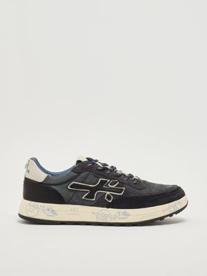 2. Nous 7726 suede and nylon sneakers for men Navy