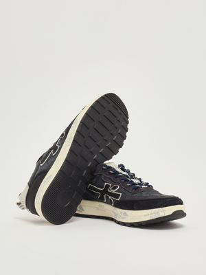 7. Nous 7726 suede and nylon sneakers for men Navy