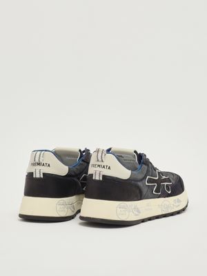 5. Nous 7726 suede and nylon sneakers for men Navy