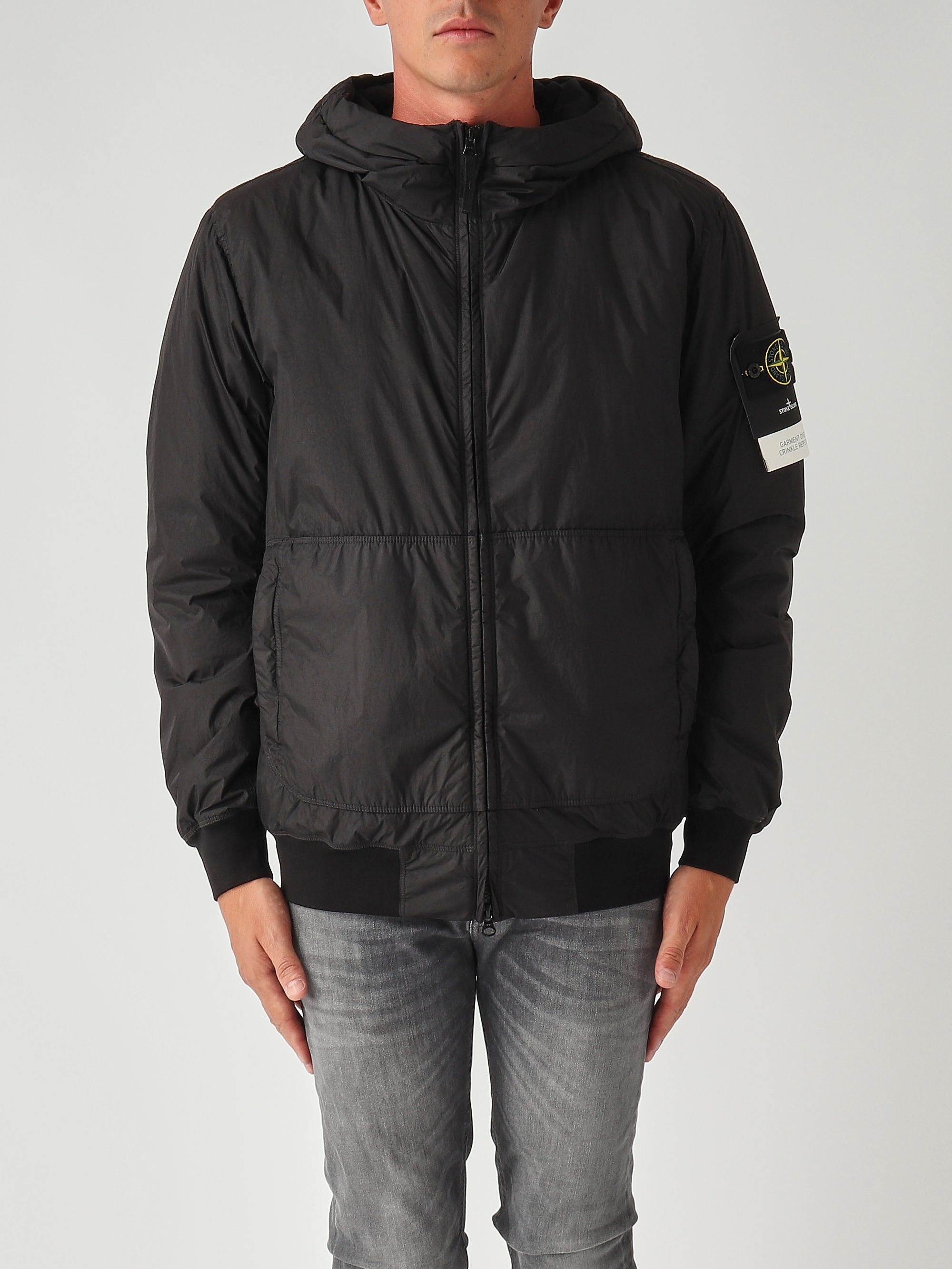 Recycled Crinkle Reps nylon jacket for men k2s154100013s0a23 Black