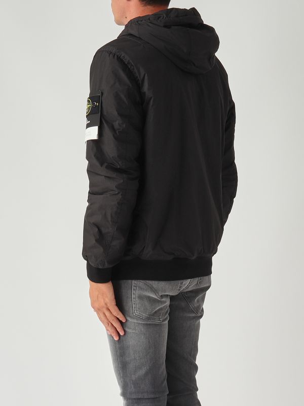 4. Recycled Crinkle Reps nylon jacket for men Black Stone Island k2s154100013s0a23