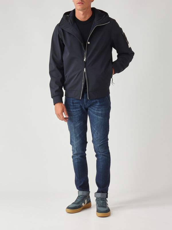 Soft shell stretch jacket for men k2s15q100004s0b22 Navy blue