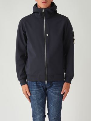 STONE  Hoodied Nylon Jacket Lサイズ STONE ISLAND Supima Cotton Twill Stretch Hooded Jacket