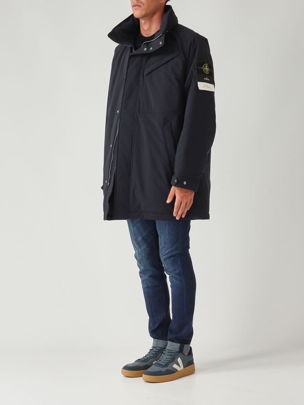 3. Cappotto uomo in soft shell stretch Navy Stone Island k2s15710002s0a27