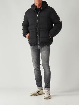 5. Piumino uomo in nylon leggero stretch Nero