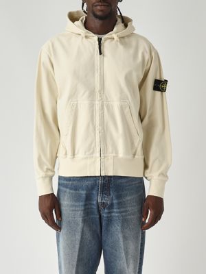 Brushed organic cotton fleece sweatshirt for men