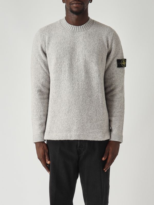 Knit Sweater Stone Island Grey Jumper Mens Stone Island – Waffle