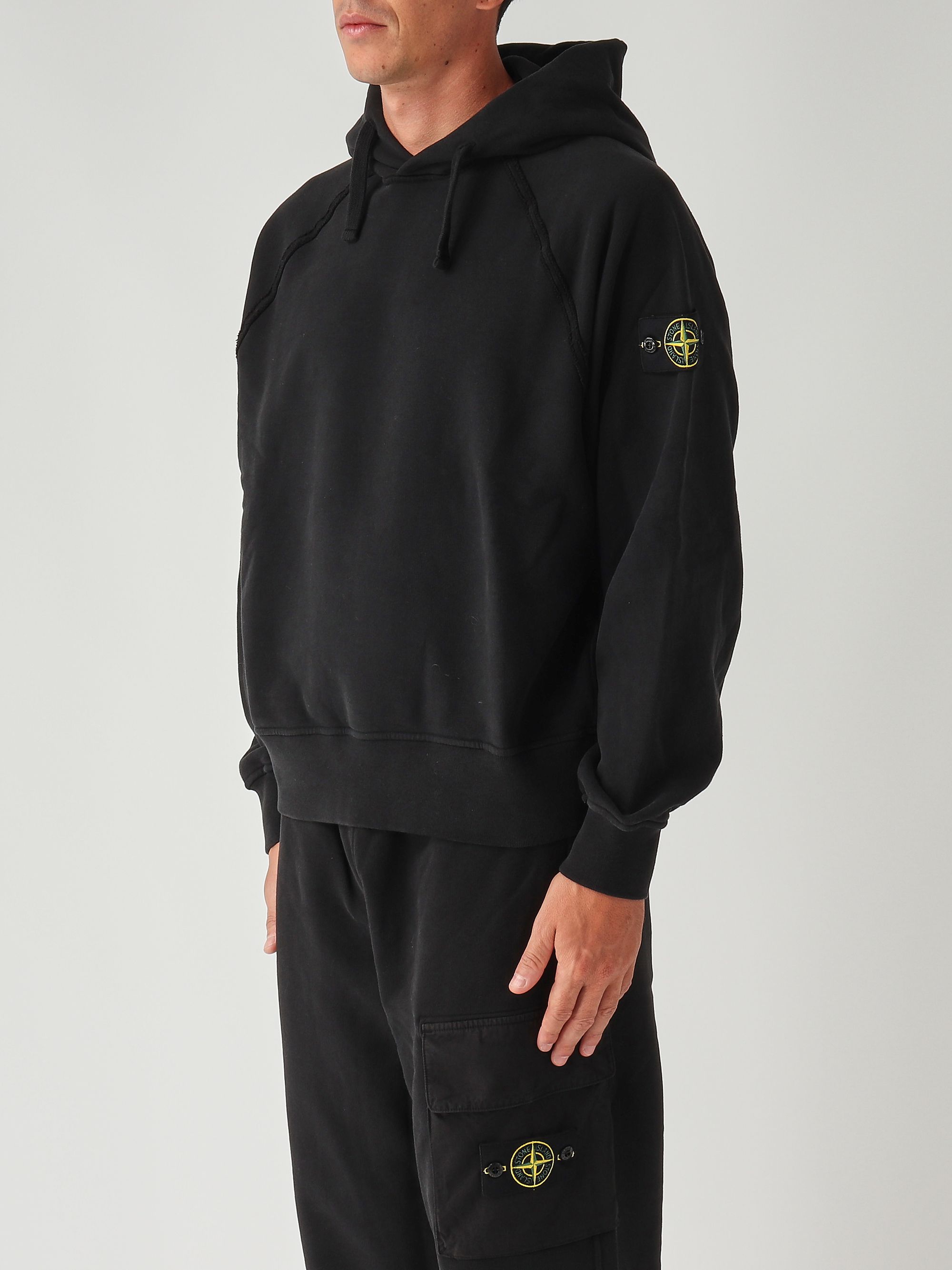 Brushed organic cotton fleece sweatshirt for men