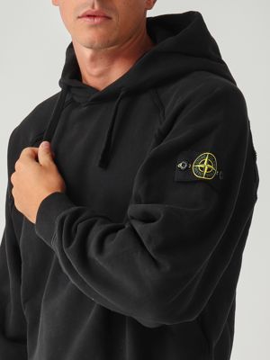 4. Sudadera de hombre de algodón orgánico perchado Negro
