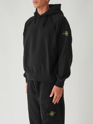 2. Sudadera de hombre de algodón orgánico perchado Negro