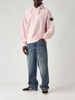 2. Sudadera de hombre de algodón orgánico perchado Rosa