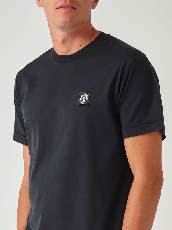 4. Herren T-Shirt aus 60/2-Baumwoll-Jersey Marine Stone Island k2s152100027s0013