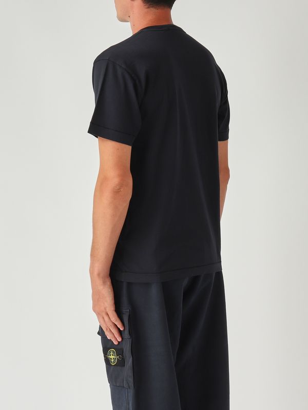 3. Herren T-Shirt aus 60/2-Baumwoll-Jersey Marine Stone Island k2s152100027s0013
