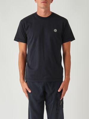 Stone Island men's T-shirt in stretch cotton 801521544 Black