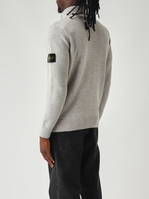 4. Maglia uomo in misto lana d'agnello e nylon Grigio Melange