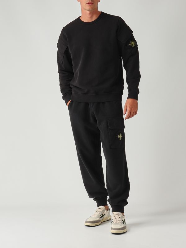 Stone Island Brushed organic cotton fleece sweatshirt for men