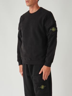 Stone Island Brushed organic cotton fleece sweatshirt for men