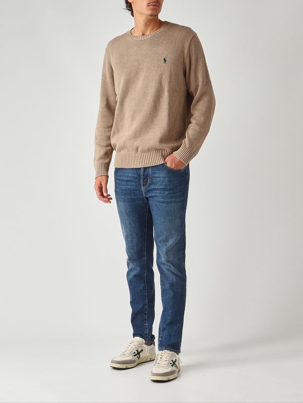 2. Maglia uomo in cotone Bronzo Melange Polo Ralph Lauren 710810846