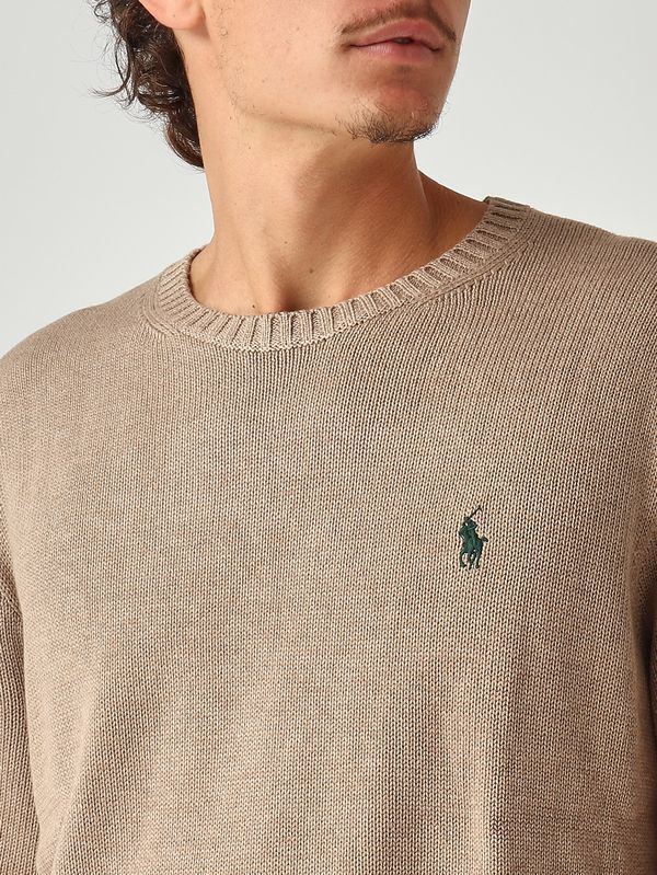 5. Maglia uomo in cotone Bronzo Melange Polo Ralph Lauren 710810846