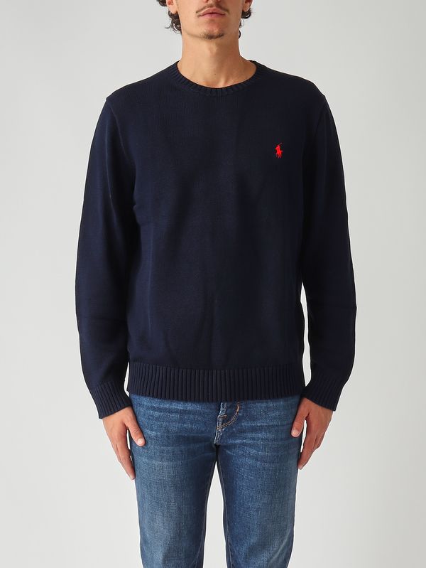 1. Maglia uomo in cotone Navy Polo Ralph Lauren 710810846