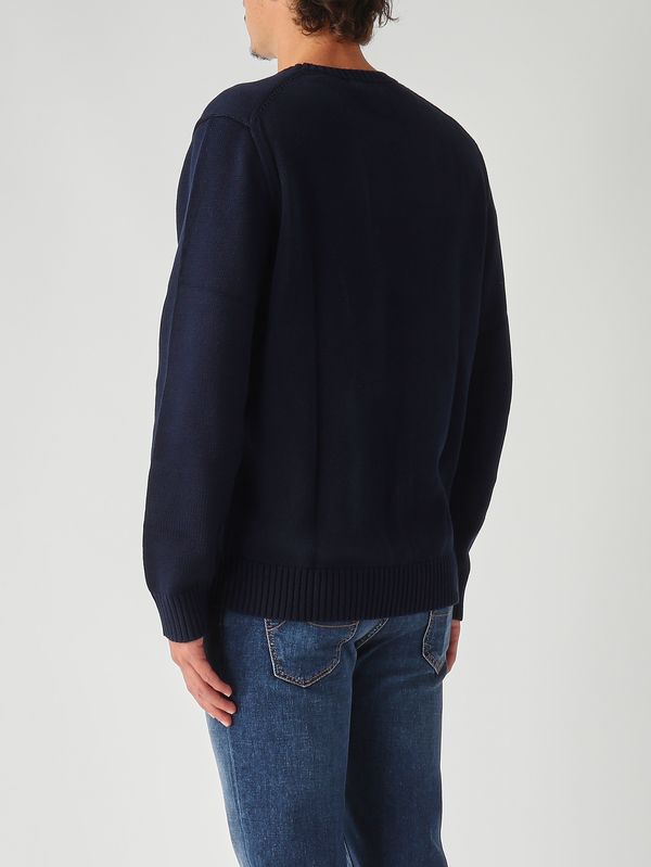4. Maglia uomo in cotone Navy Polo Ralph Lauren 710810846